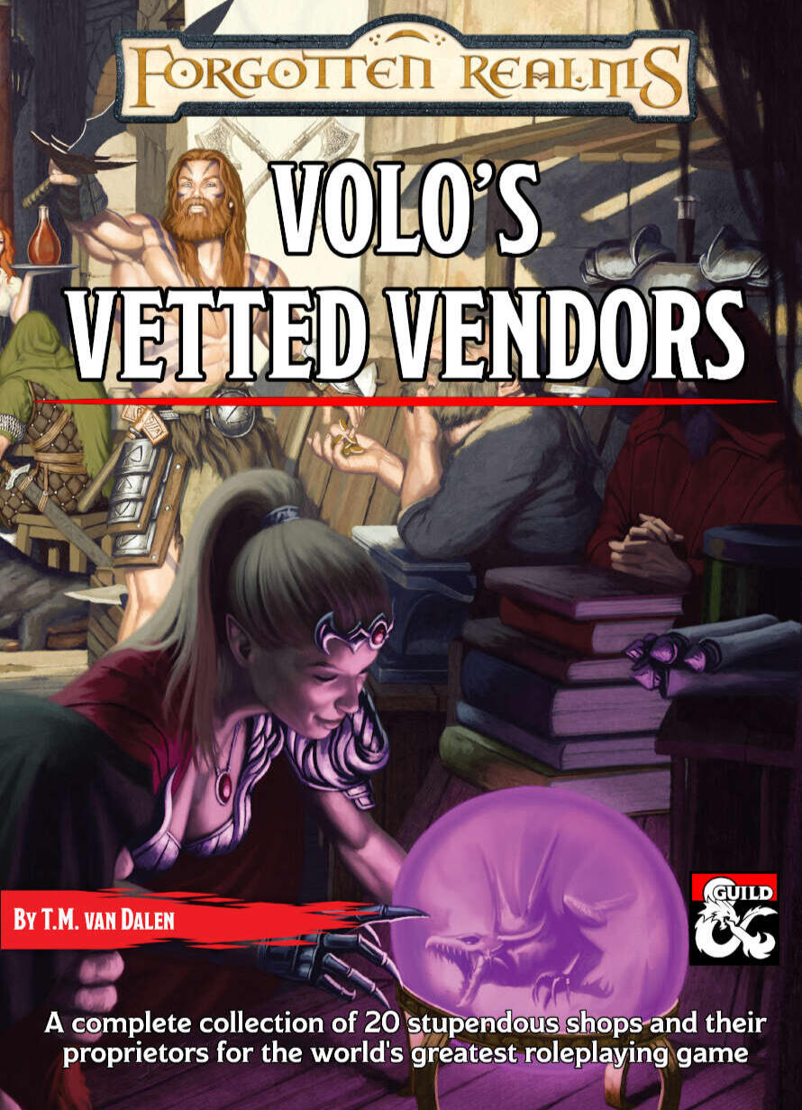 Volo's Vetted Vendors cover image showing shoppers in search of treasure